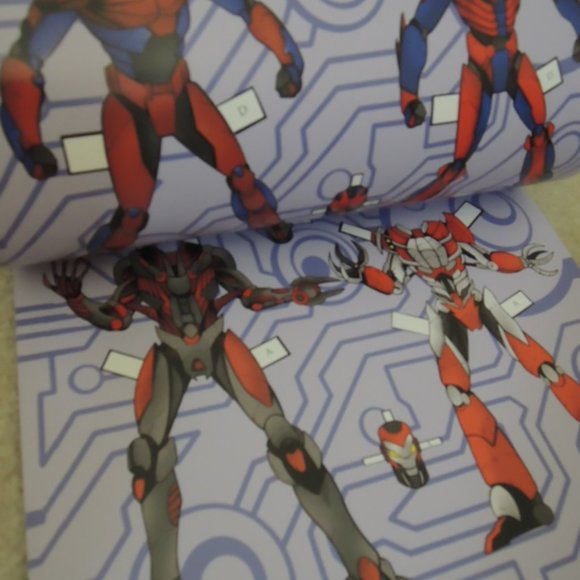 Robot Battle Paper Action Figures Dover Paper Dolls Paperback 2012 by Ted Rechli - Picture 3 of 4